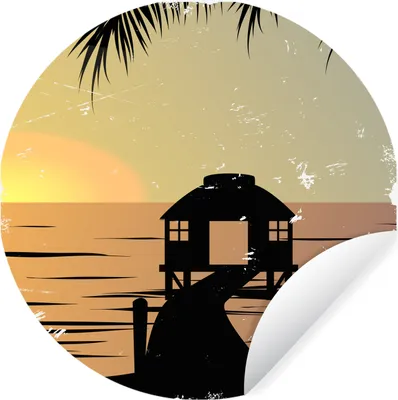 Produktbild von MuchoWow® - Mauerkreis - Wand Bilder - Wandsticker - Wohnzimmer Dekoration - Dekoration für die Wände - Aluminium - Babyzimmer