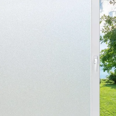 Image de Famanu : Film adhésif pour fenêtre, effet opaque, blanc, 44,5 x 300 cm