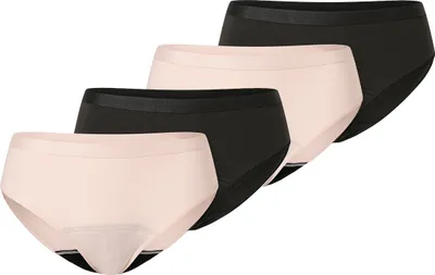 Produktbild von Schiesser 4er Pack Secret Care Perioden Slip Moderne Periodenslips mit schöner Spitze am Bund, Zuverlässiger Schutz für bis zu 12 Stunden, Geruchsneutral und feuchtigkeitsabsorbierend
