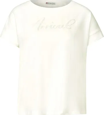 Produktbild von embroidery wording shirt 20108 off white Größe 34