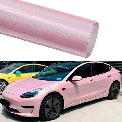 Obrázok produktu pre Holografická fólia na polepy automobilov v ružovej farbe