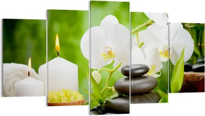 Produktbild von Bild auf Leinwand - Leinwandbild - Blume aromatherapie spa - 160x85cm - Wand Bild - Wanddeko - Leinwanddruck - Bilder - Kunstdruck - Wanddekoration - Leinwand bilder - Wandkunst - EA160x85-2718