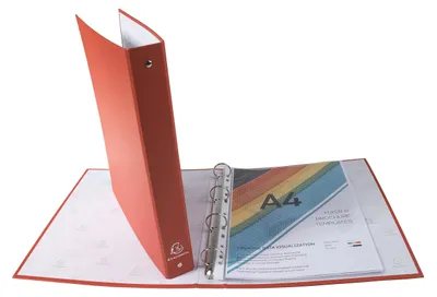 Produktbild von Exacompta 20er Pack Premium DIN A4 Kunststoff-Ringbuch 4-O Ringe 30mm Büro