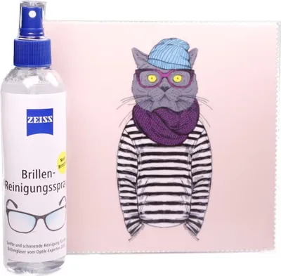 Produktbild von Mikrofasertuch "Katze mit blauer Mütze"  Größe 18,5*18,5 cm von La Kelnet