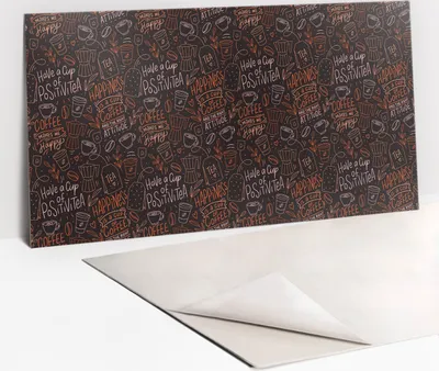 Produktbild von Cartoon-Teemotiv – PVC Wandpaneele – Selbstklebende Wandfliesen – Dekopaneele selbstklebend – Vinyl Wandverkleidung  – Wanddeko selbstklebend – 100x50 cm