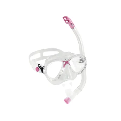 Produktbild von Cressi Marea VIP Junior Set Maske und Schnorchel Top für Kinder, Farbe:pink/rosa