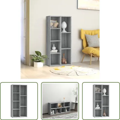 Produktbild von The Living Store Bücherschrank Grau Sonoma 50x25x106 cm