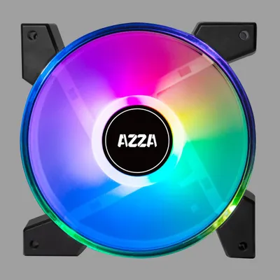 Obrázok produktu pre Azza HURRICANE II, Vzduchový chladič, 12 cm, 1000 ot/min, 1200 ot/min, 29 sonov, Čierna, Biela
