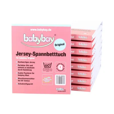 Immagine prodotto di Lenzuolo con angoli in jersey babybay per Original, bianco