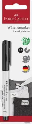 Zdjęcie produktu dla FABER-CASTELL Wäschemarker schwarz auf Blisterkarte