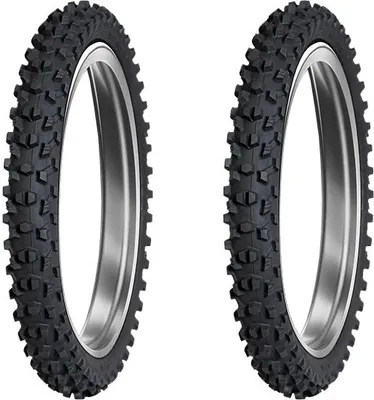 Produktbild von Paar Motorradreifen Dunlop 70/100-19 42M + 90/100-14 49M Geomax Mx34