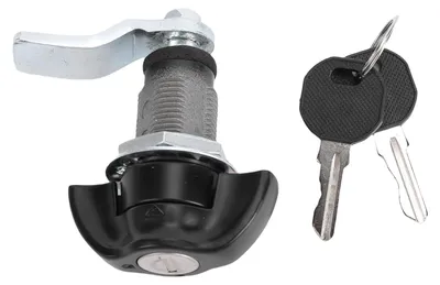 Produktbild von Daumenbetätigtes Nockenschloss-Set für Metallschränke und -schubladen mit 2 Schlüsseln für Yachten, Boote und Wohnmobile