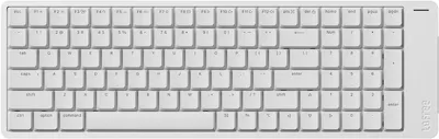 Produktbild von Mechanik-Tastatur (US Layout QWERTY) Aluminiumlegierung mit Surfer Lineare-Schalter. Aufladbare Tastatur mit 3 Verbindungsmodi für Windows, MacOS