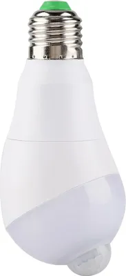 Zdjęcie produktu dla Żarówka LED z czujnikiem ruchu i głowicą obrotową 350° do przedpokoju E27 (ciepła biel, 7 W)
