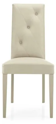 Produktbild von Holzstuhl mit Kunstleder-Sitzfläche