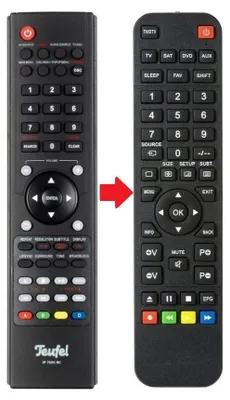 Produktbild von Ersatz Fernbedienung für Teufel IP7000RC | IP7000BR | IP7000