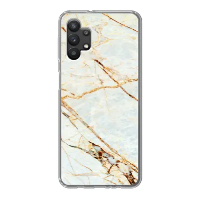 Produktbild von MuchoWow® Handyhülle Schutzhülle Hülle für Samsung Galaxy A32 5G Marmor - Gold - Luxus Silikon Softcase Handy Hülle - Softcase - Geburtstag Teenager