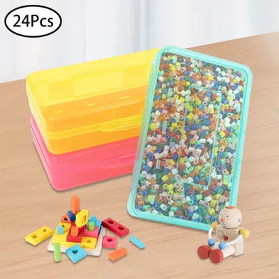 Image de Boîtes de rangement en plastique pour crayons Organisateur de rangement pour crayons
