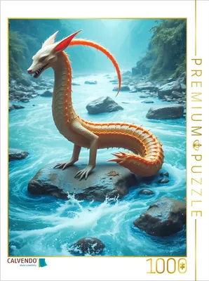 Produktbild von CALVENDO Puzzle Nguruvilu, krokodilähnliches Wasserfuchsmonster | 1000 Teile Lege-Größe 64x48cm Foto-Puzzle für glückliche Stunden