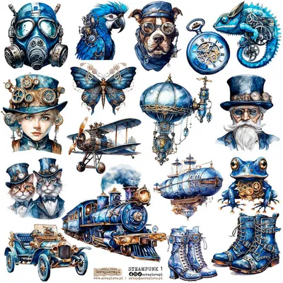 Image de Naklejki - ScrapLove - Steampunk 1