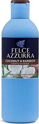 Produktbild von Felce Azzurra Duschgel & Badeschaum, Kokosnuss & Bambus, 650ml, feuchtigkeitsspendend und hautpflegend