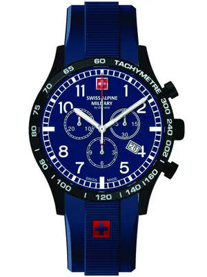 Produktbild von Swiss Alpine Military Herren Uhr Chrono 1746.9875SAM Silikon