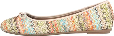 Produktbild von Fitters Footwear Lisett Ballerinas in Übergrößen Mehrfarbig 2BB0882001 Multi Raffia große Damenschuhe