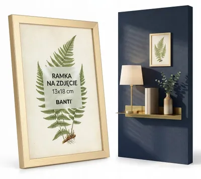 Produktbild von Elegante goldene Wandbilderrahmen im Format 13x18 cm