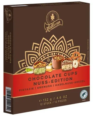 Produktbild von Halloren Chocolate Cups-Nuss Edition 132g