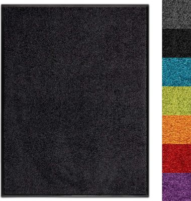 Fußmatte Innen & Außen Use&Wash rutschfest & waschbar Schwarz 40x60 cm