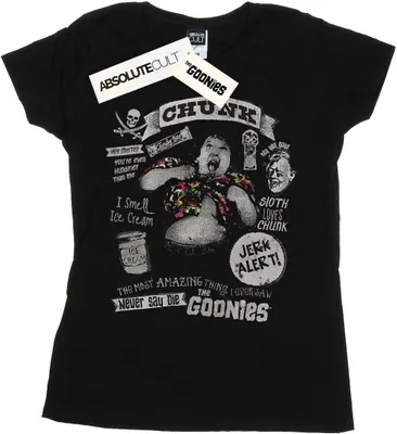 Image de The Goonies - "Jerk Alert" T-shirt pour femme BI22727 (XL) (Noir)