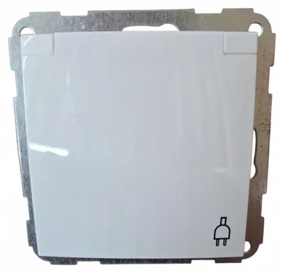 Produktbild von Hager 22001302 Schuko-Steckdose 16A 250V mit Klappdeckel weiß Unterputz