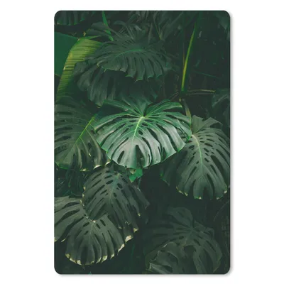 Produktbild von MuchoWow® Mauspad Mousepad Blätter - Monstera - Muster - Mädchen - Kinder - Jungen 18x27 cm - Mousepads - Maus Mat - Pad - Mausunterlage