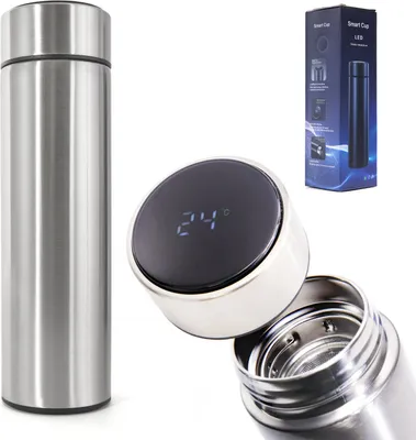 Image de Aga Thermos LED 500ml argenté