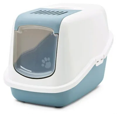 Immagine prodotto di Vadigran lettiera per gatti "Nestor" limited blu e bianco 56 x 39 x 38,5 cm