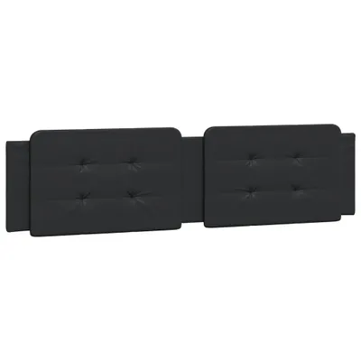 Image de Coussin de tête de lit Zadar noir 200 cm similicuir