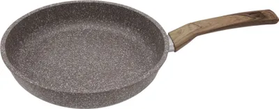 Produktbild von Steuber STONEWOOD Bratpfanne Ø 24 cm für öl- und fettfreies Braten, für alle Herdarten, robuste GREBLON Antihaftbeschichtung, Induktionspfanne