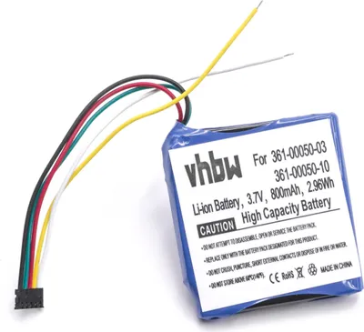 Produktbild von vhbw Akku Ersatz für Garmin 361-00050-10, 361-00050-03 für GPS Fahrradcomputer Radcomputer (800 mAh, 3,7 V, Li-Ion)