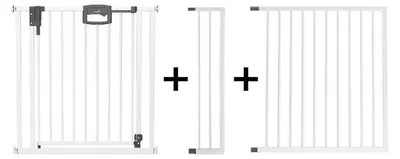 Image de Barrière de sécurité pour porte et escalier GEUTHER Easylock Plus | 168,5–176,5 cm | Sécurité pour bébés et enfants | Barrière à fixation sans perçage | Métal |