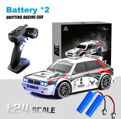Produktbild von Ferngesteuertes RC-Driftauto - 204PRO - Maßstab 1:24 - 4WD - 20 km/h - 2 Akkus Inklusive - LED-Beleuchtung - 2 Geschwindigkeiten