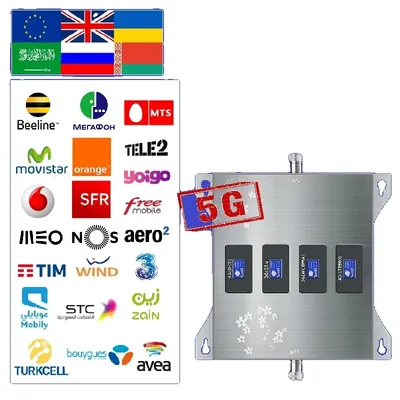 Obrázek produktu pro Mobilní rádiový zesilovač, 18dB vysoce výkonná panelová anténa, 5G zesilovač, 800 900 1800 2100