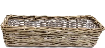 Produktbild von Pflanzkasten Rattan, groß, ca. 60 x 16 x 15 cm
