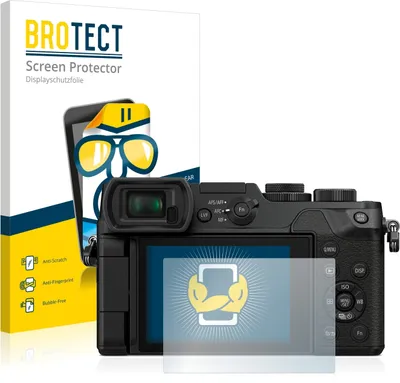 Produktbild von 2x Für Panasonic Lumix DMC-GX8 Schutzfolie BROTECT Displayschutz Display Schutz Folie Klar Transparent