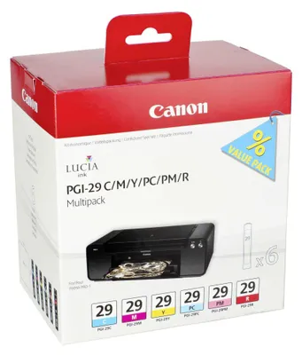 Image de Canon 4873B005 - Encre Pgi-29 Cmj/C Pho/M Pho/R