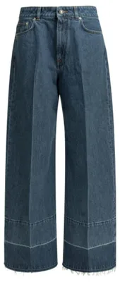 Productafbeelding van GIVENCHY, losse jeans voor dames, katoen, blauw - maat 27