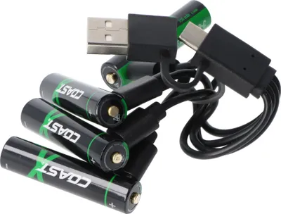 Zdjęcie produktu dla akumulatory litowo-jonowe 750 mAh Micro AAA 1,5 V ZITHION-X®, w tym kabel ładujący USB-C 4 w 1