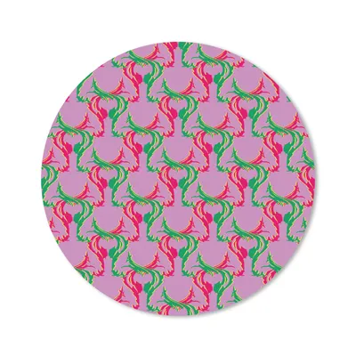 Produktbild von MuchoWow® Mauspad Mousepad Hirsche - Muster - Lila 40x40 cm - Mousepads - Maus Mat - Pad - Mausunterlage - Schreibtisch Accessoires