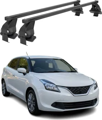 Image de Barres Transversales Menabo pour Suzuki Baleno 2015-2019 Noir