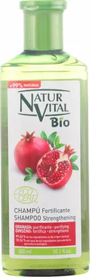 Produktbild von NaturVital Bio-Kräftigungsshampoo - Revitalisiert und stärkt das Haar - mit Ginseng und Granatapfel - 300 ml