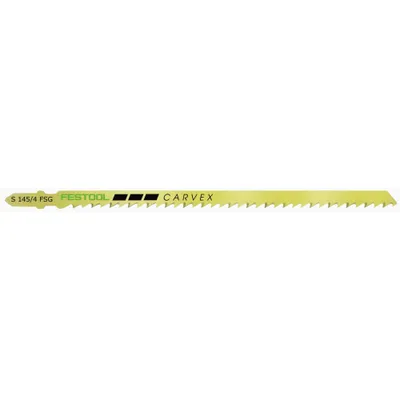 Produktbild von Festool 204335, Stichsägeblatt, Spanholzplatte, Sperrholz, Holz, Hartstahl (HCS), Gelb, 14,5 cm, 10 cm